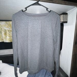 Gray Long Sleeve Women's Top